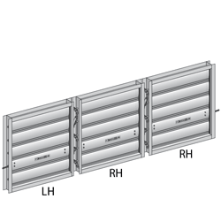 THREE SECTIONS WIDE