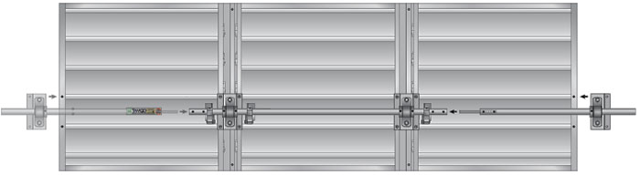 3-section jackshaft installation